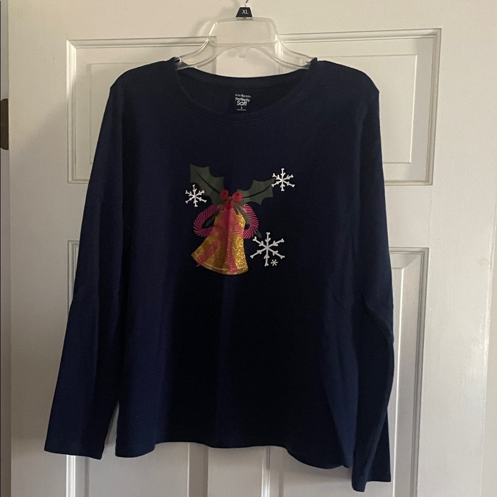 Sonoma Dark Blue Kids Long Sleeve Tee with Angel Design
